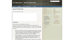 Desktop Screenshot of ezrewrite.com